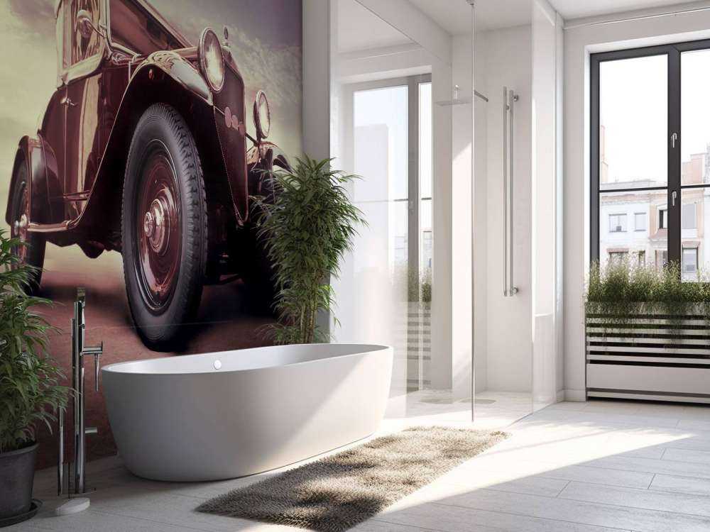 Oldtimer in perspective