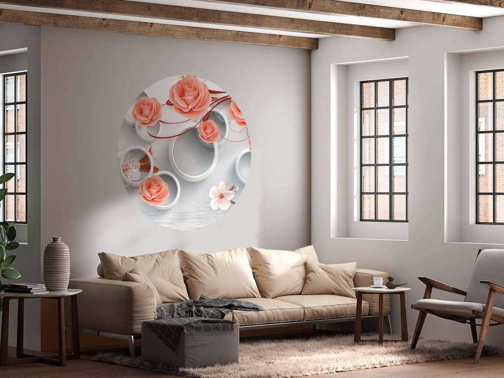 3D circles and flowers