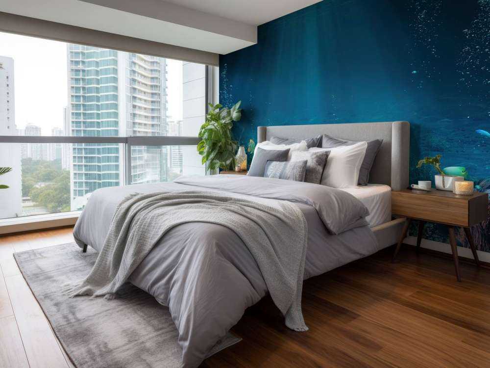 Sunbeams through the water