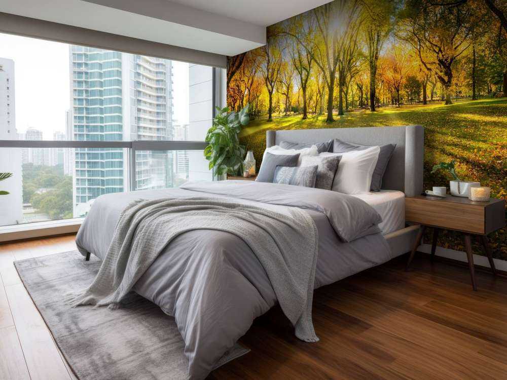 Colourful autumn forest