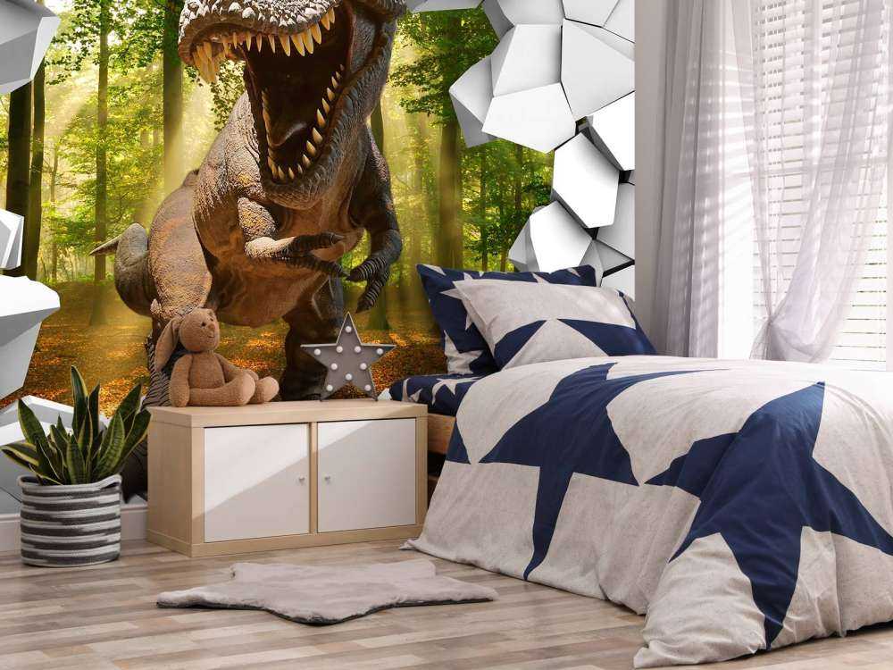 Dino in a wall