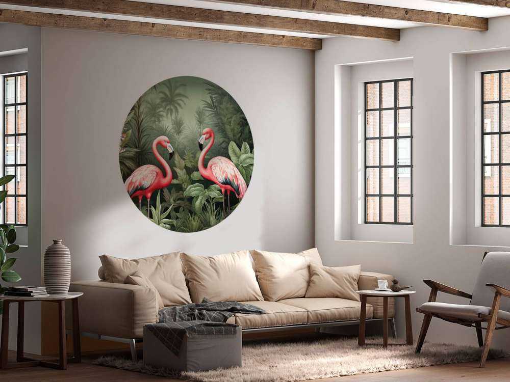 Flamingo Floral Oasis