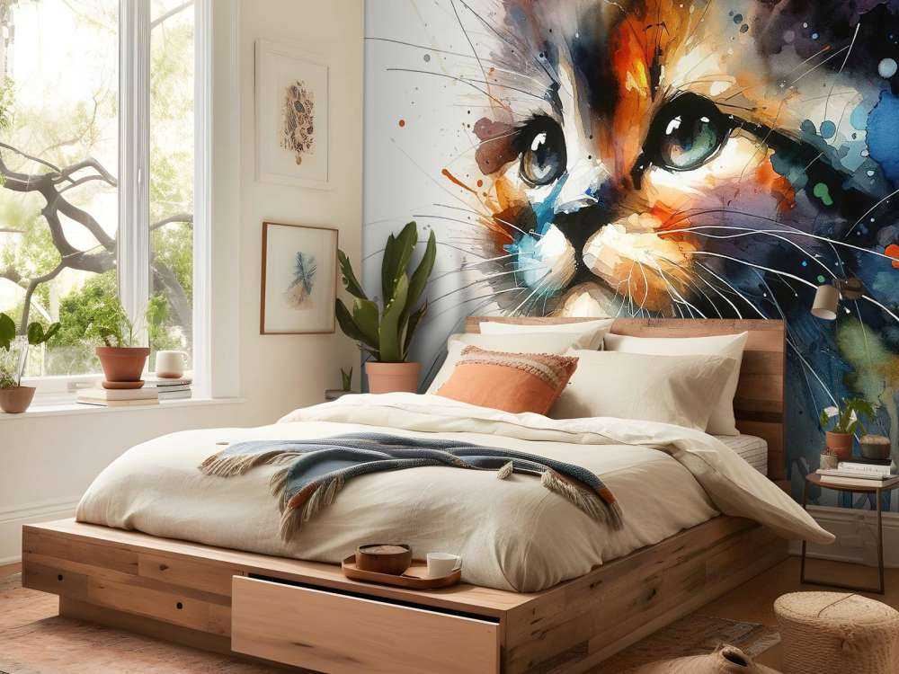 Watercolor Kitty Cat