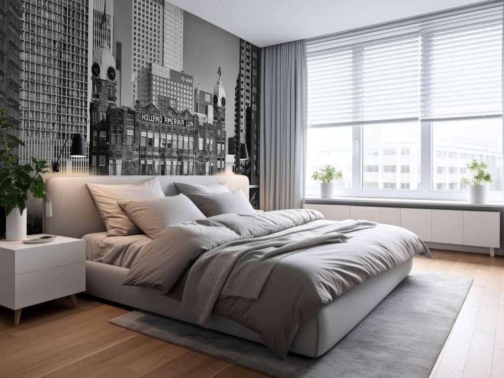 Hotel New York in black and white Rotterdam 