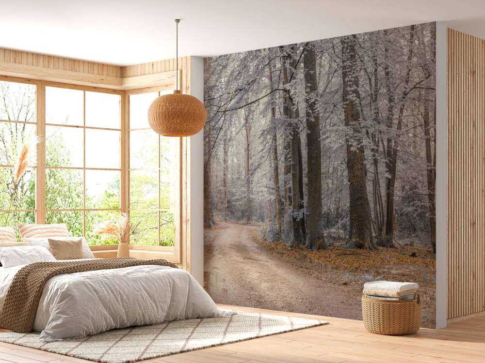 Trees with white leaves