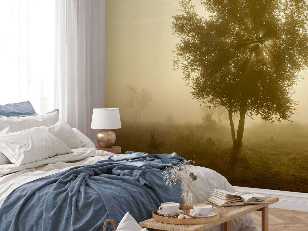 Gold-coloured sunrise