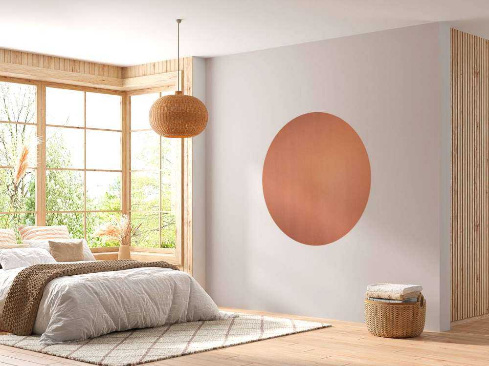 Concrete in terracotta colour