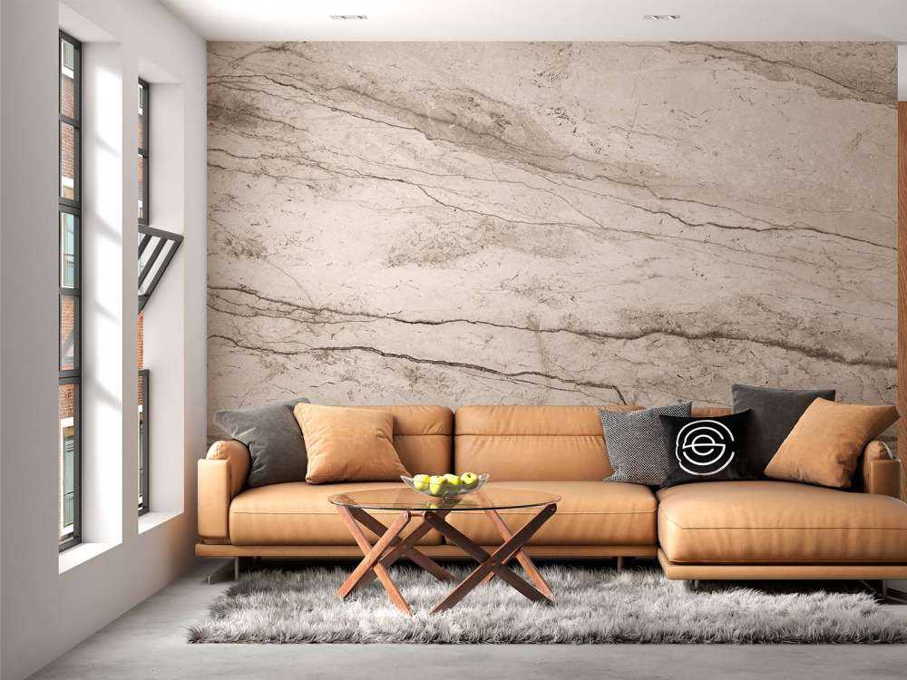 Detailed beige marble