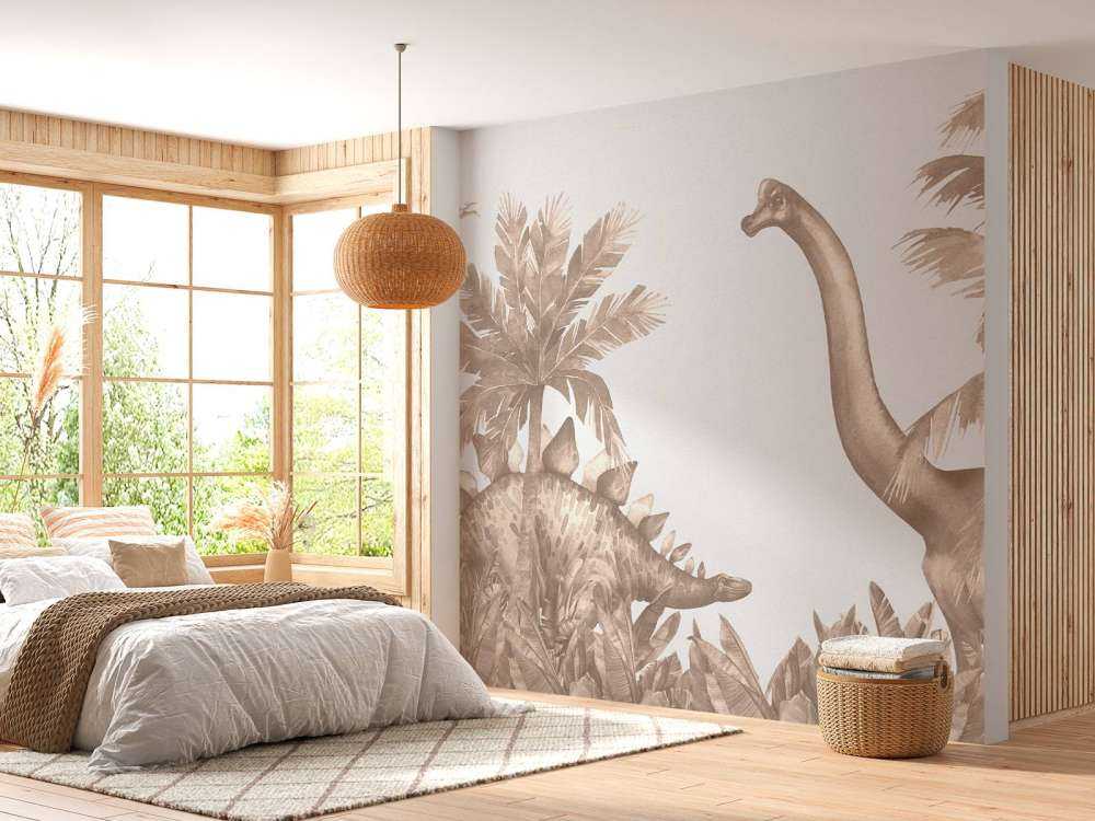 Dinosaurs in taupe