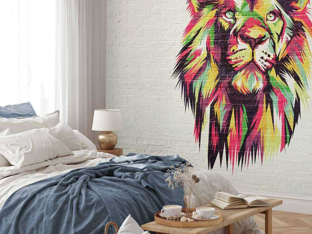 Graffiti of a lion