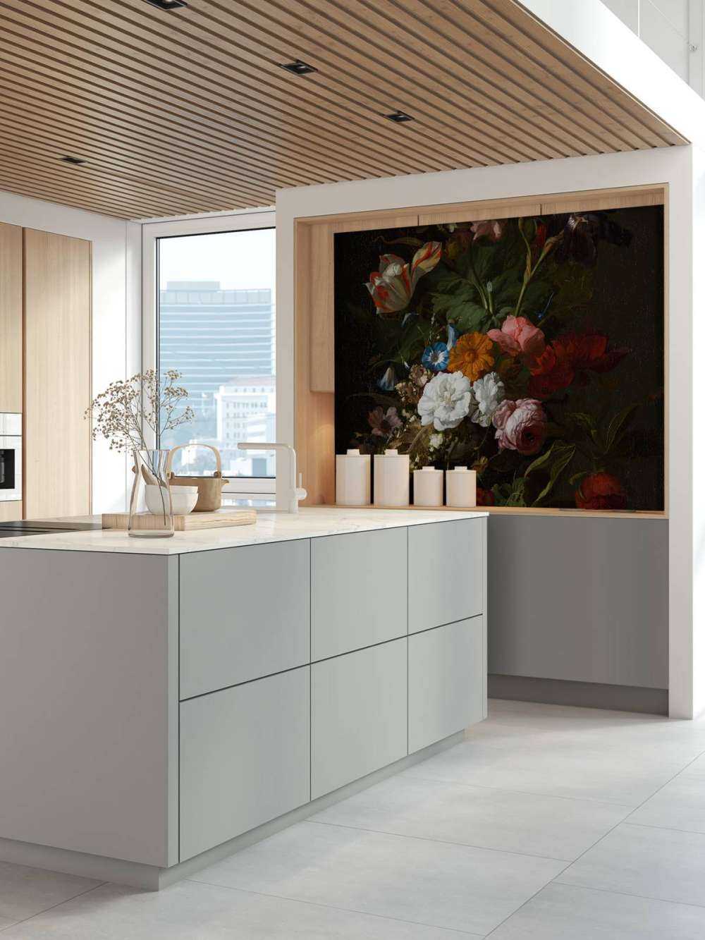 Vase with flowers, Jan Davidsz