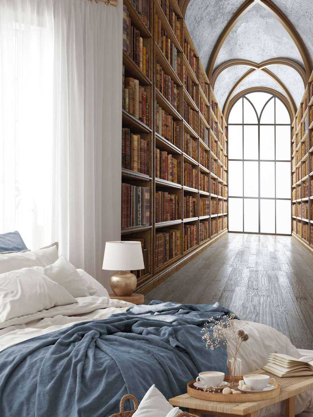 Medieval library hall