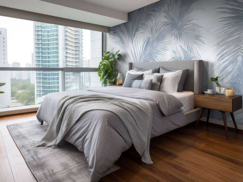 Palm Extravaganza Blue