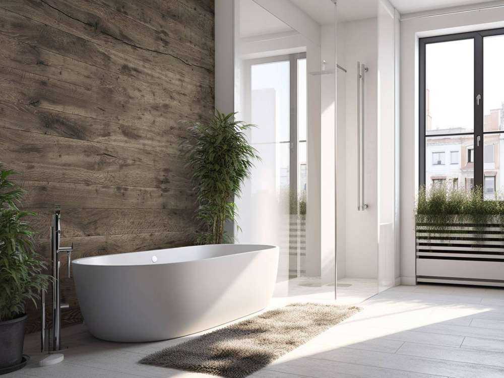 Rustic wooden planks