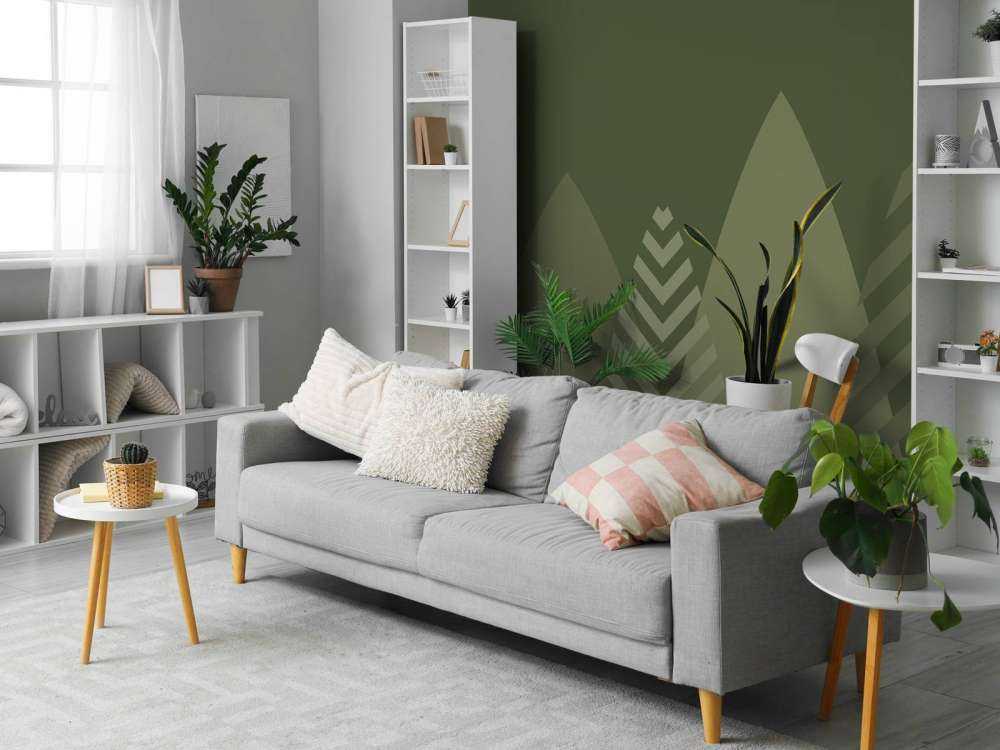 High mountains, green