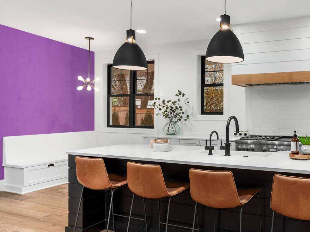 Violet purple concrete