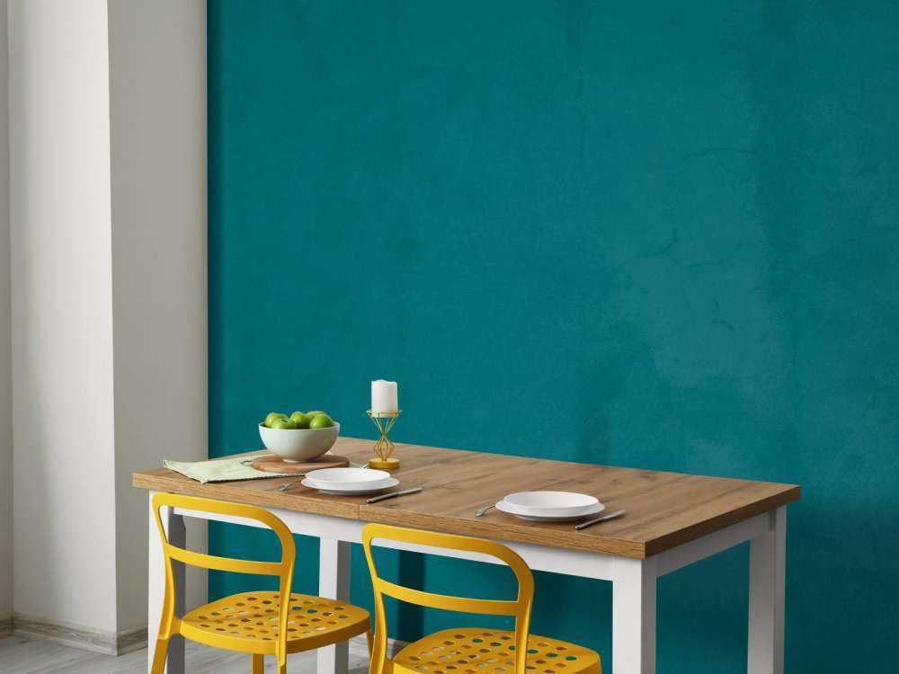 Police blue concrete