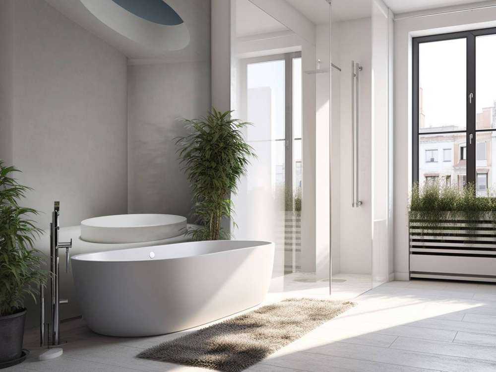 Minimalistisch ruimte met lichtinval