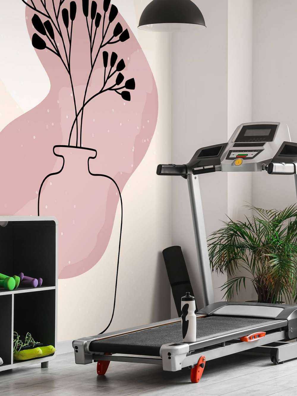 Minimalistische plant in een vaas