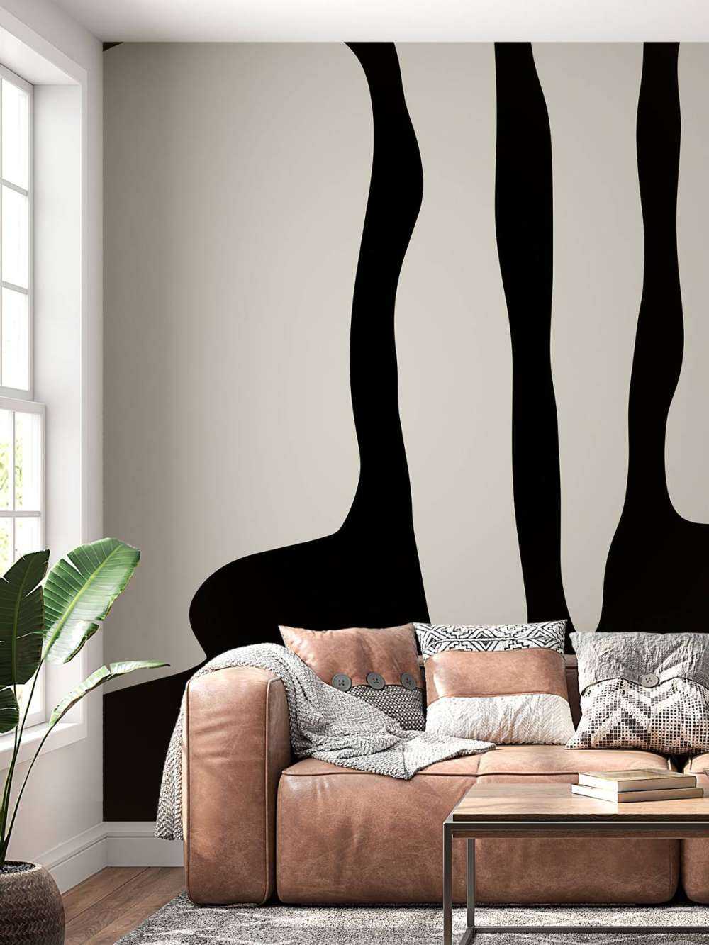 Abstracte vormen in zwart-wit