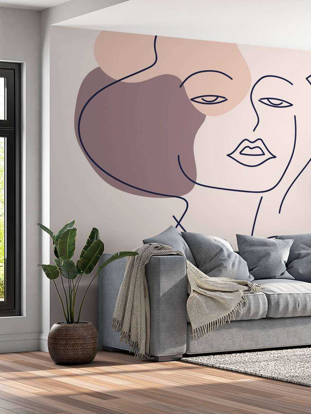 Geïllustreerde vrouw