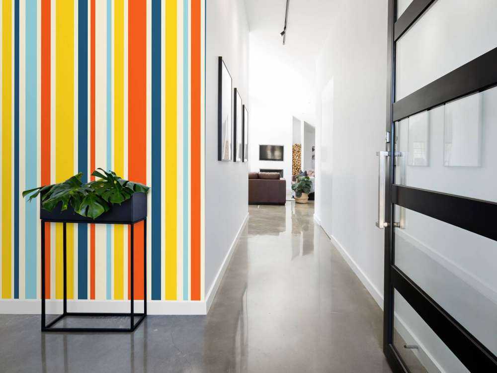 Colored stripes