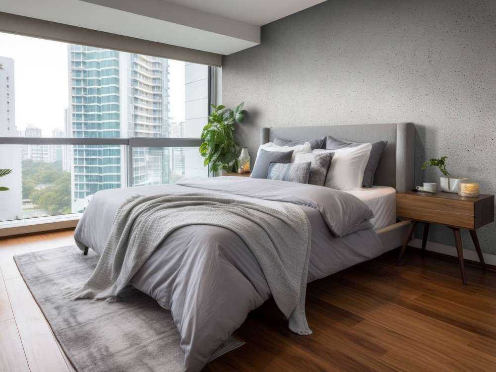 Concrete structure with fine stones