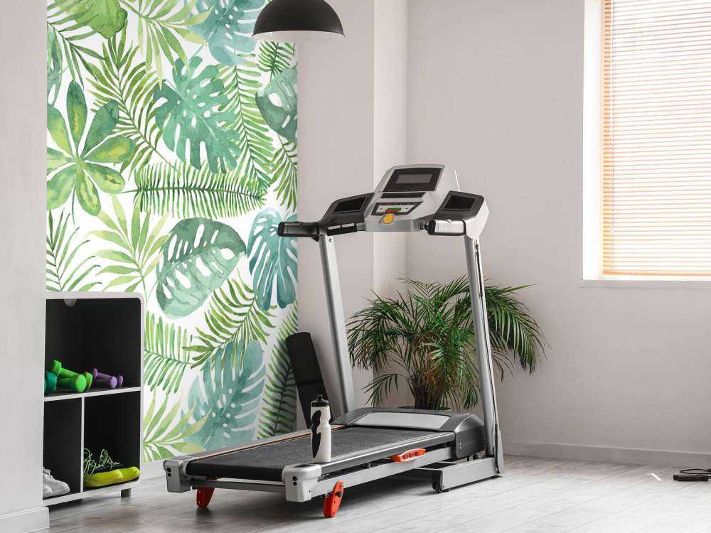 Tropical watercolour leaves