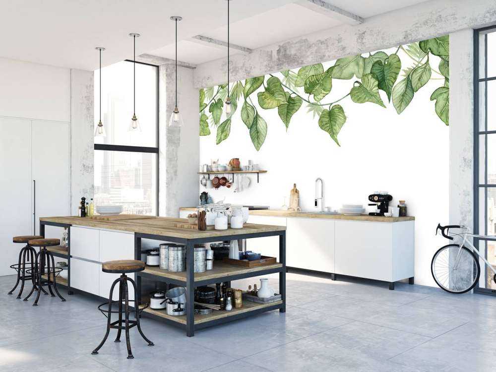 Hanging watercolour leaves