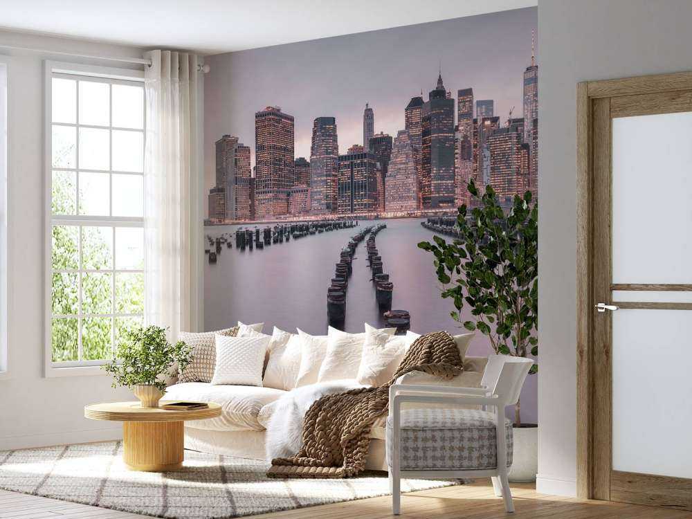 Breakwaters near Manhattan