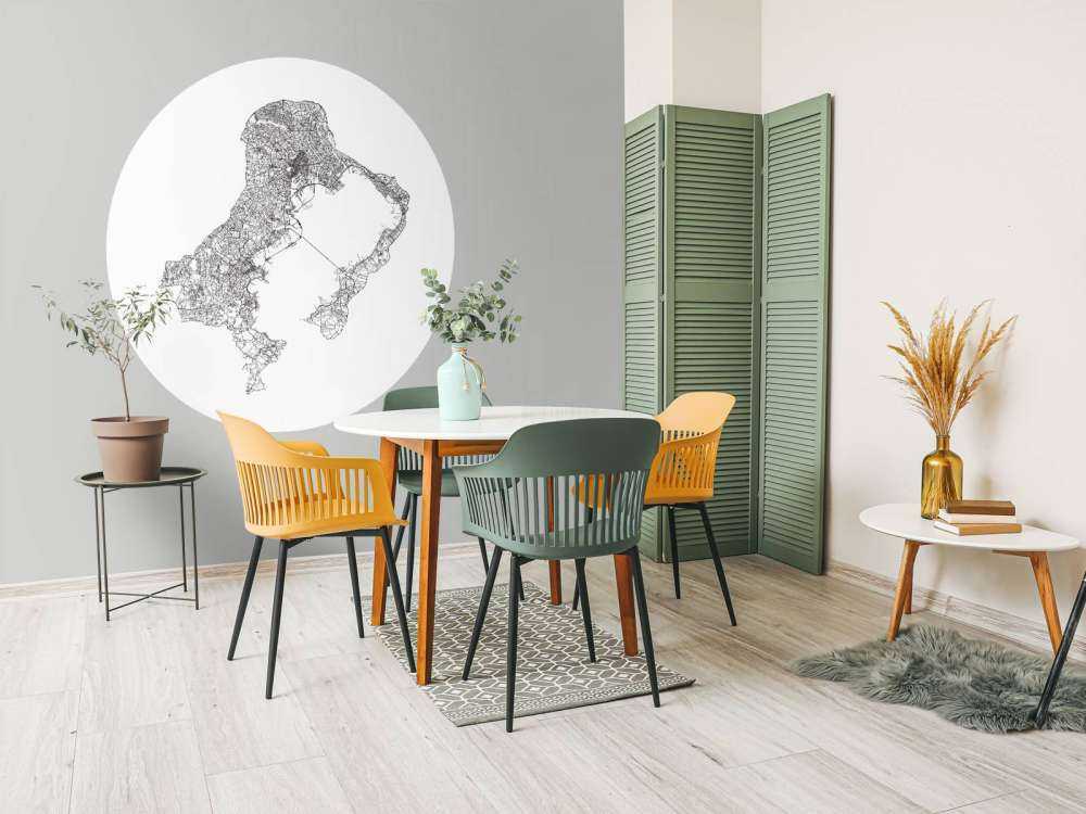 Plattegrond van Tokio, wit 