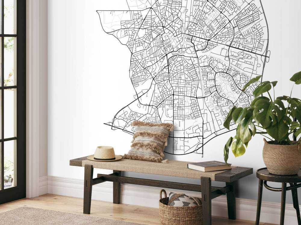 Map of Apeldoorn, white