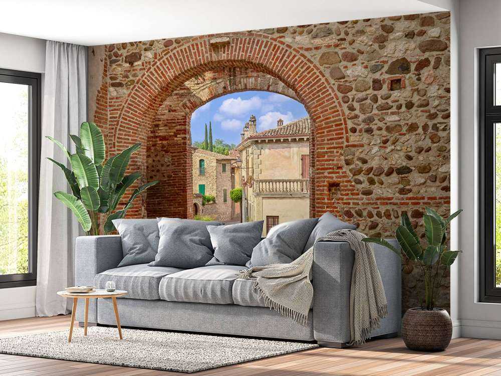 Passage with double arch