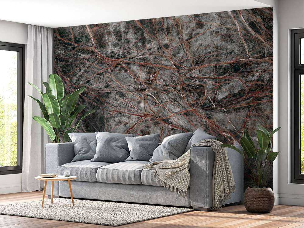 Grey marble with fine structure