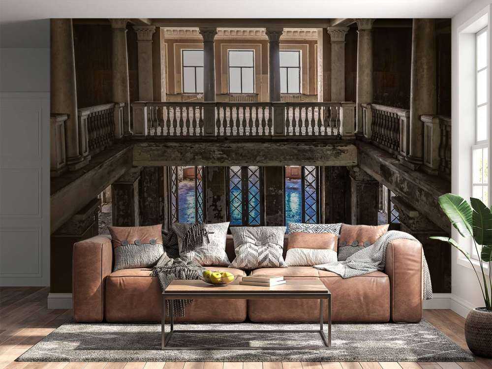 Ruined old country house