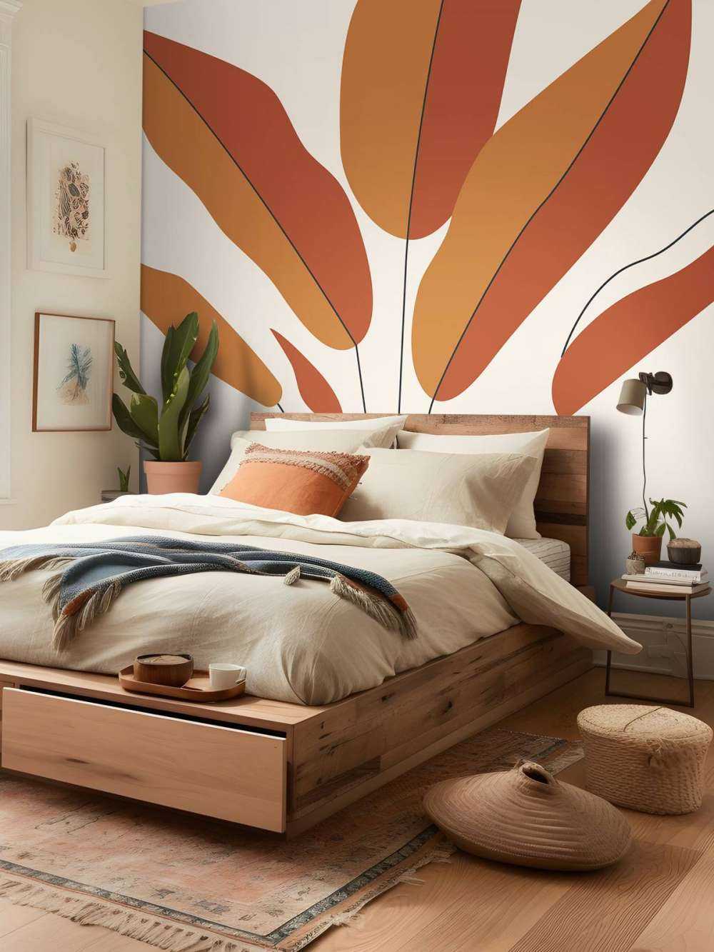 Minimalist red plant