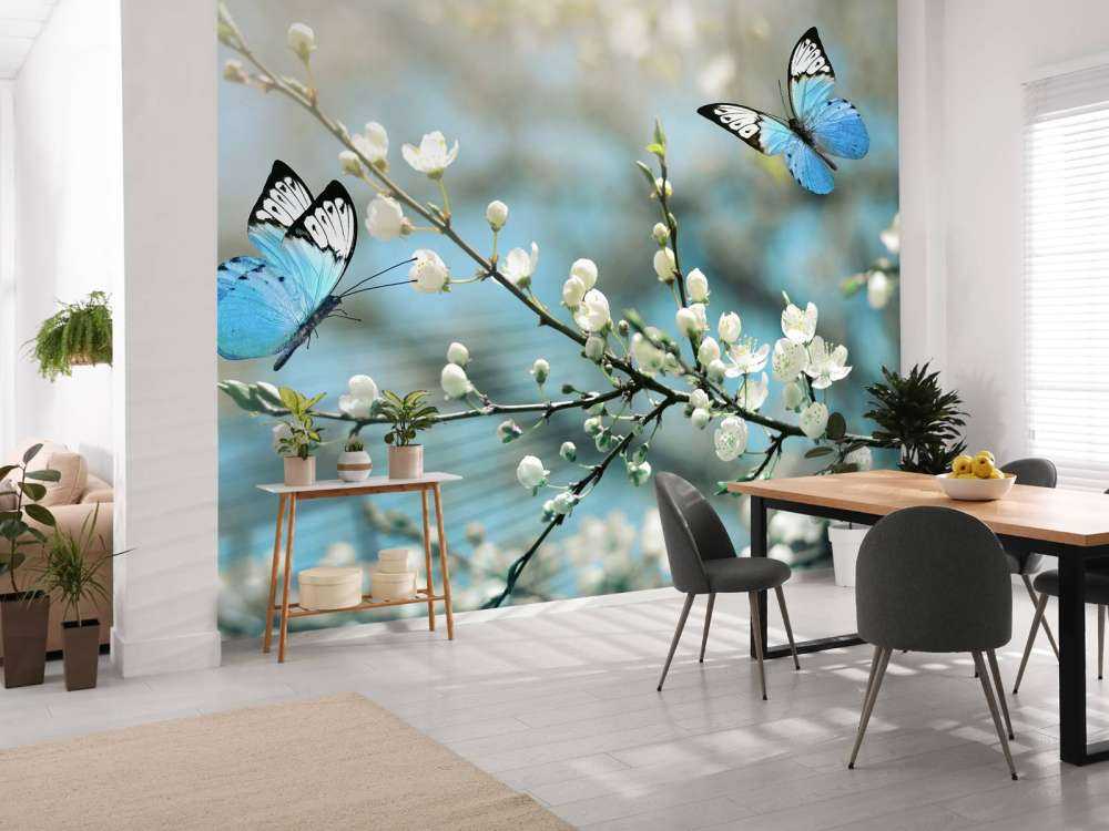 Blue butterflies