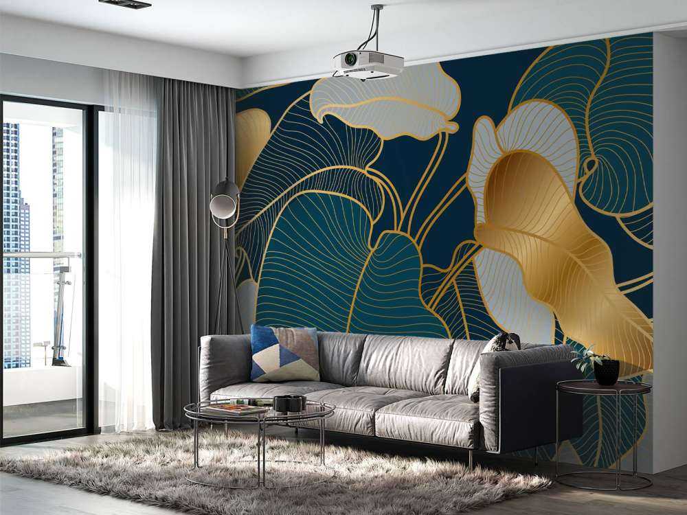 Luxury gold Art Deco