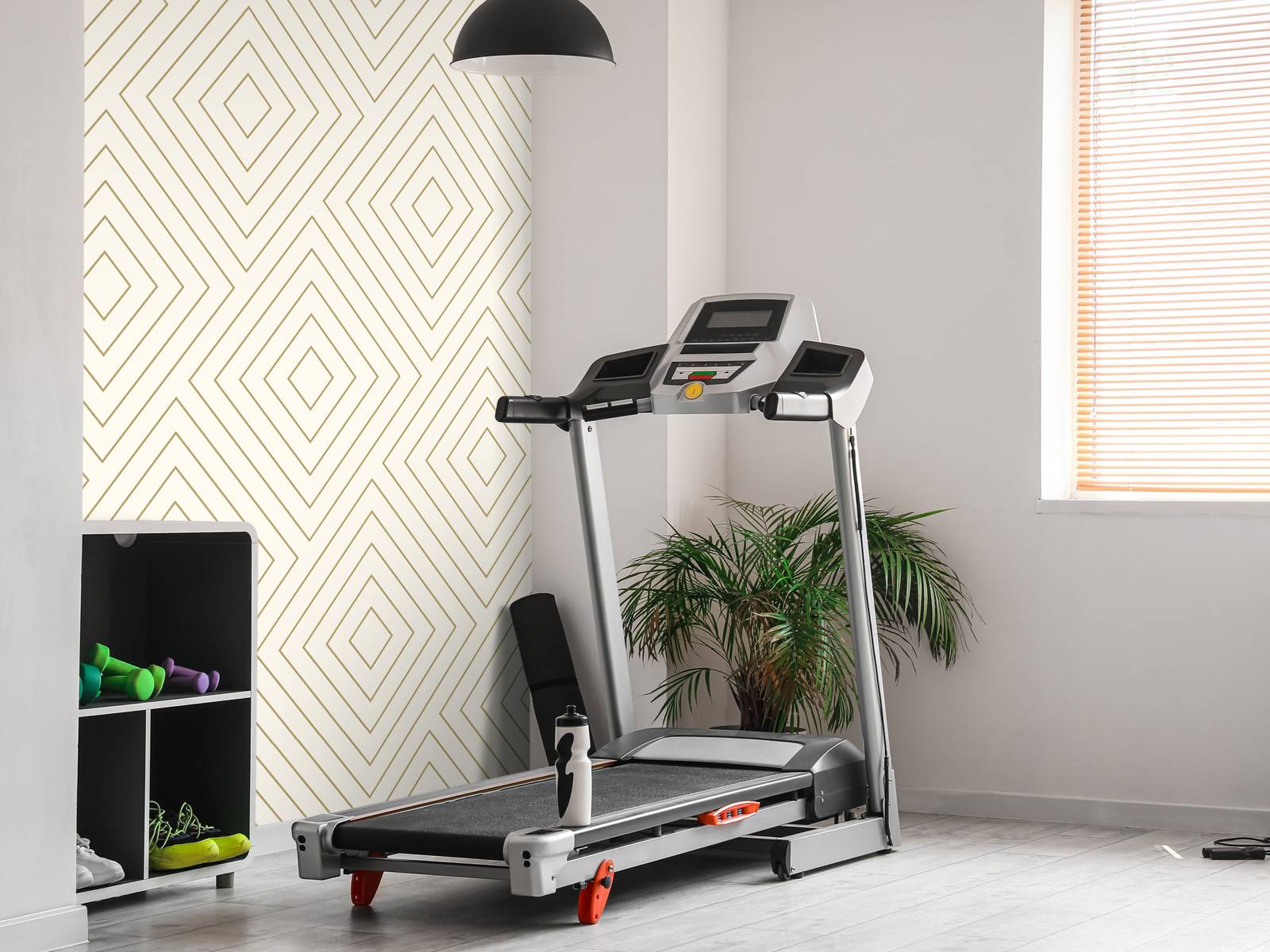 Chevron pattern, white