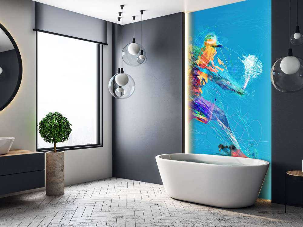 Illustrated tennis player 