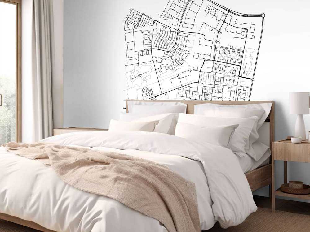 Map of Dronten, white 