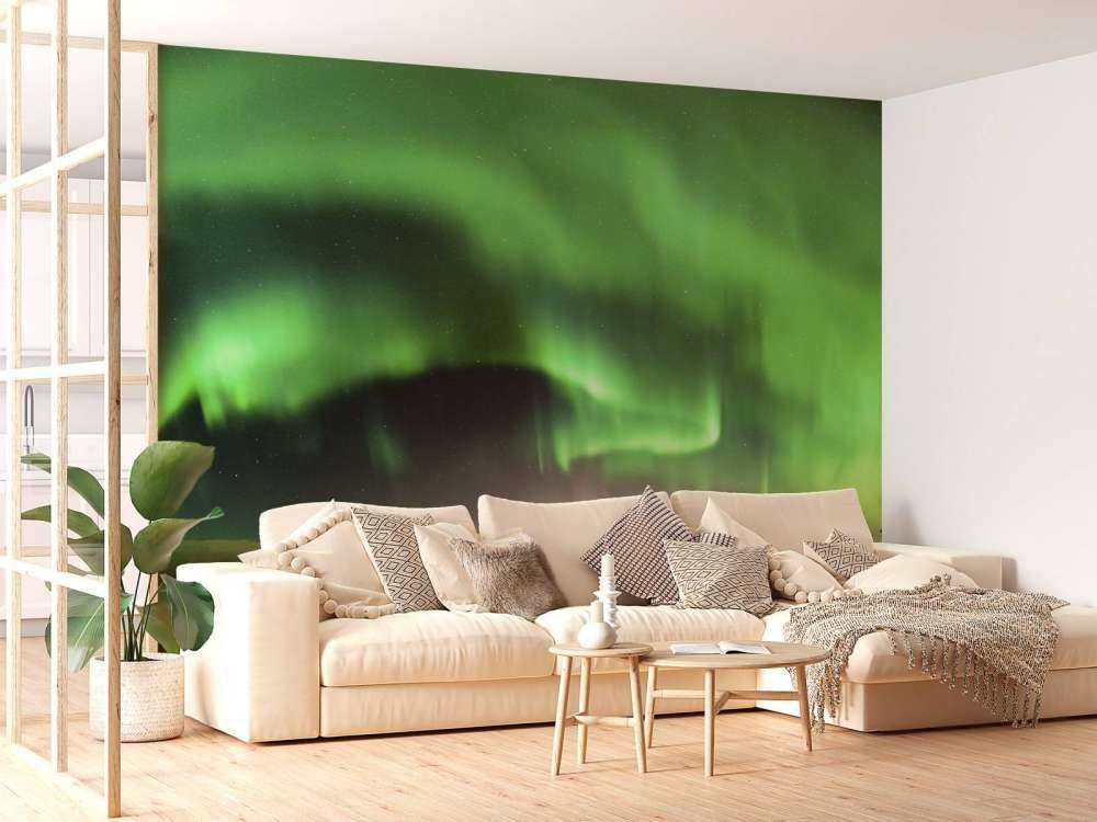 Green Aurora Borealis