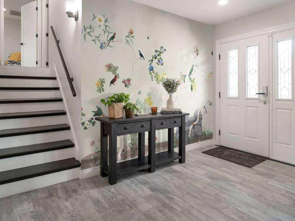 Birds in Garden Panorama 3