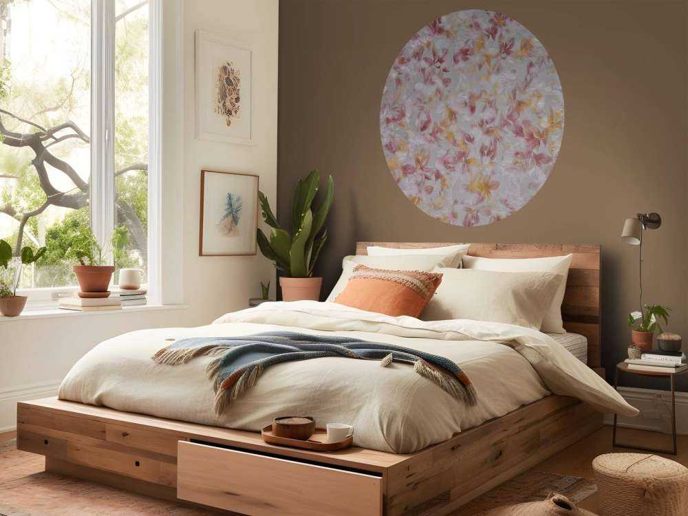 Flowers on grey background