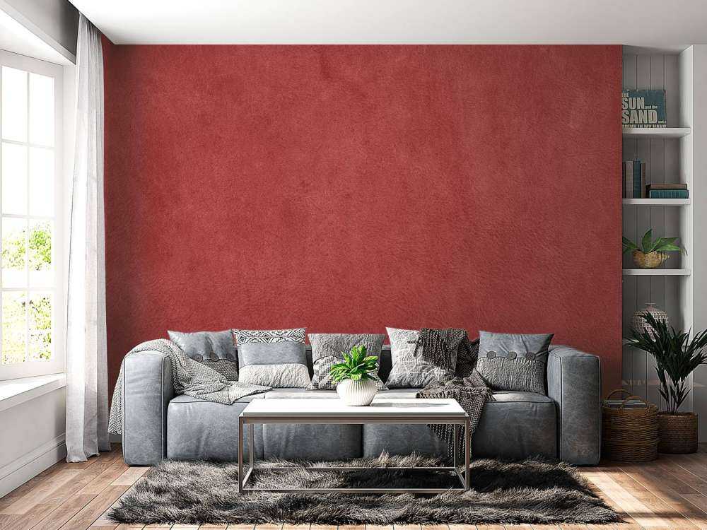Leather red
