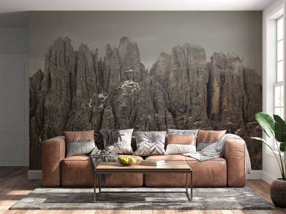 Mountain Peaks in the Dolomites