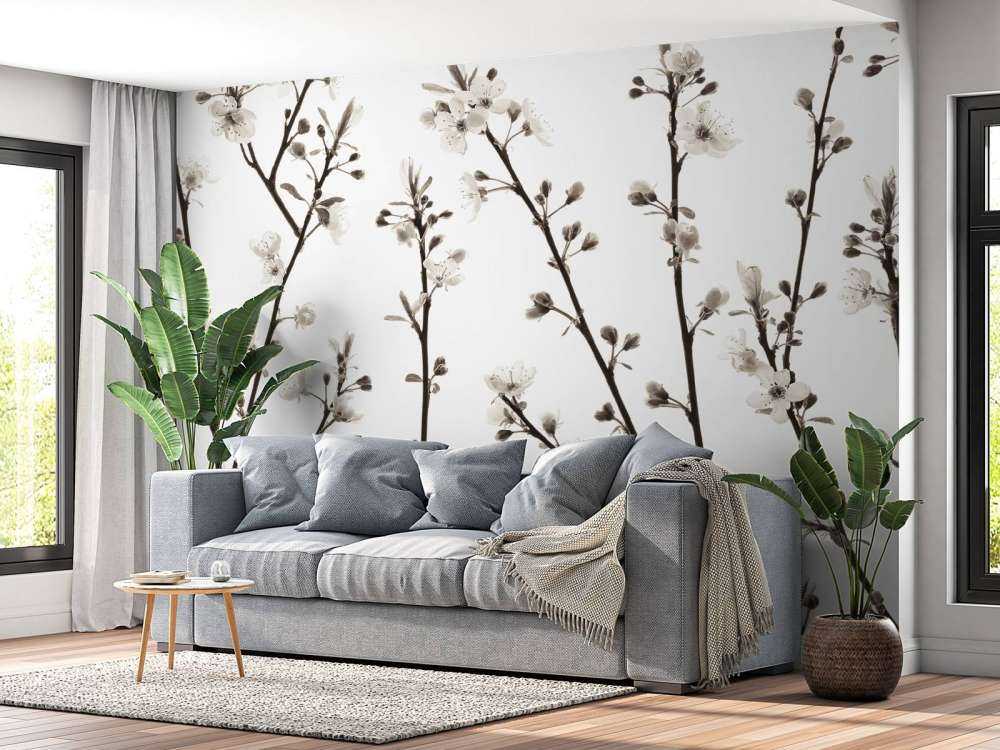 Cherry blossom branches