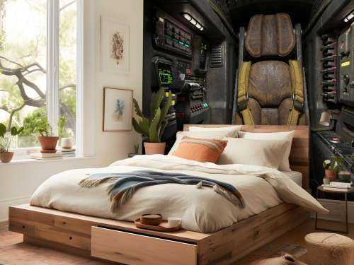 Spaceship cockpit