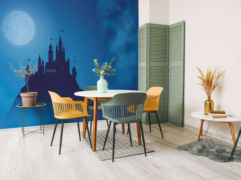 Castle with moonlight