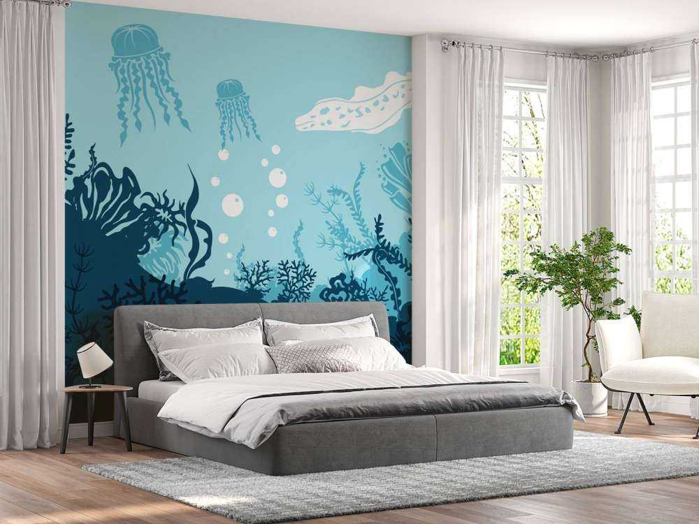 Blue underwater world